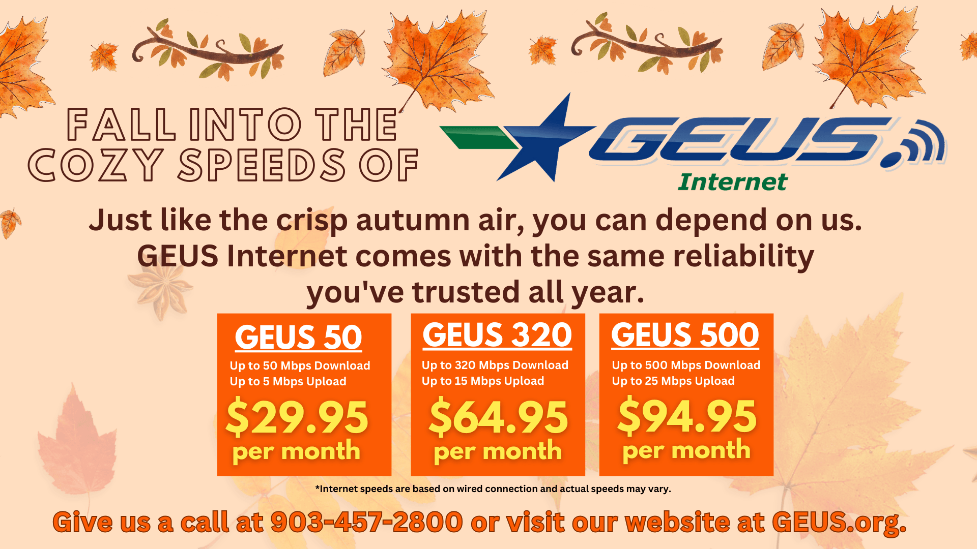GEUS Fall Into The Cozy Speeds