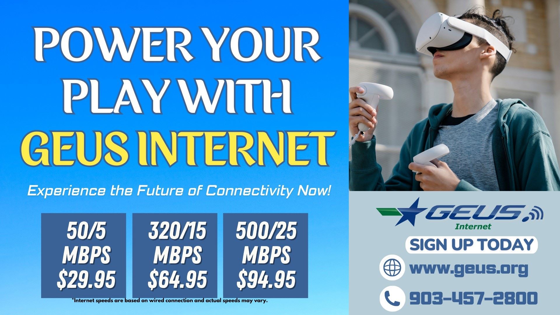 GEUS Power Your Play with GEUS Internet