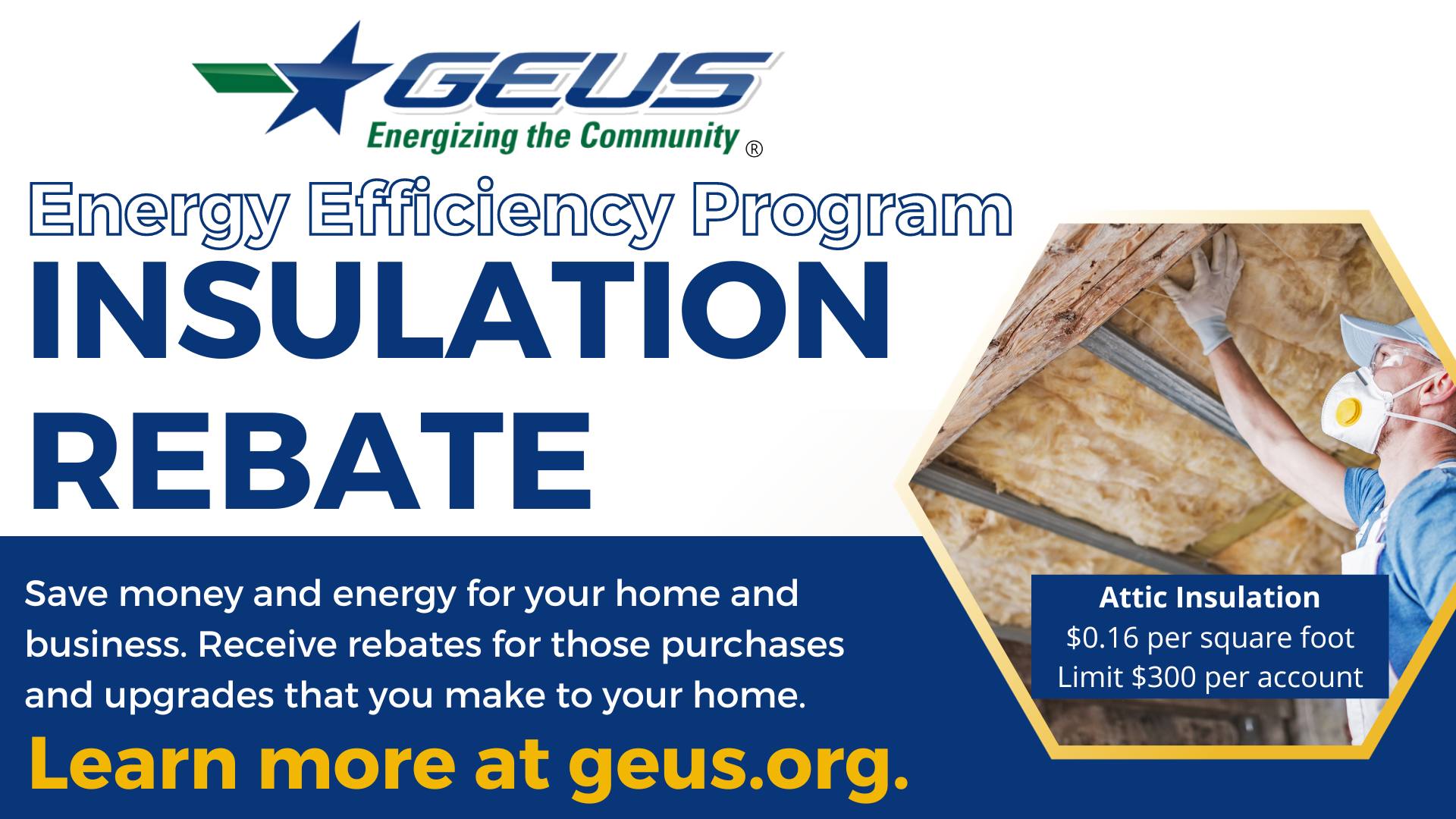GEUS Energy Efficiency Insulation Rebate