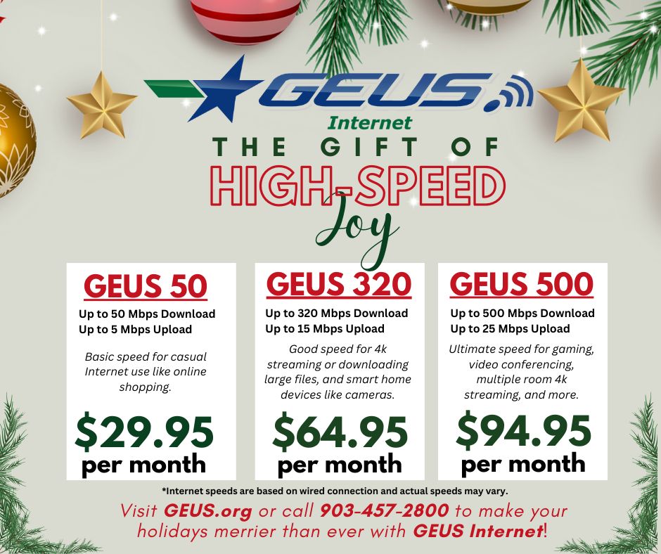 GEUS Internet The Gift of High Speed Joy 