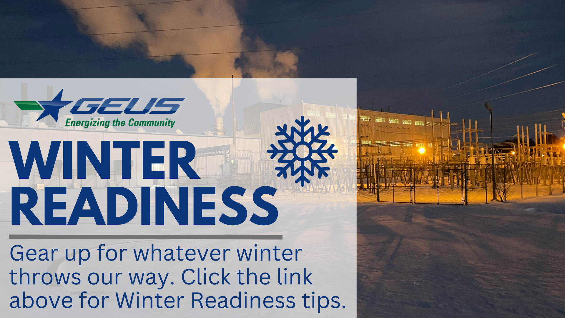 GEUS Winter Readiness 2025