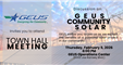 Community Solar Town Hall Meeting