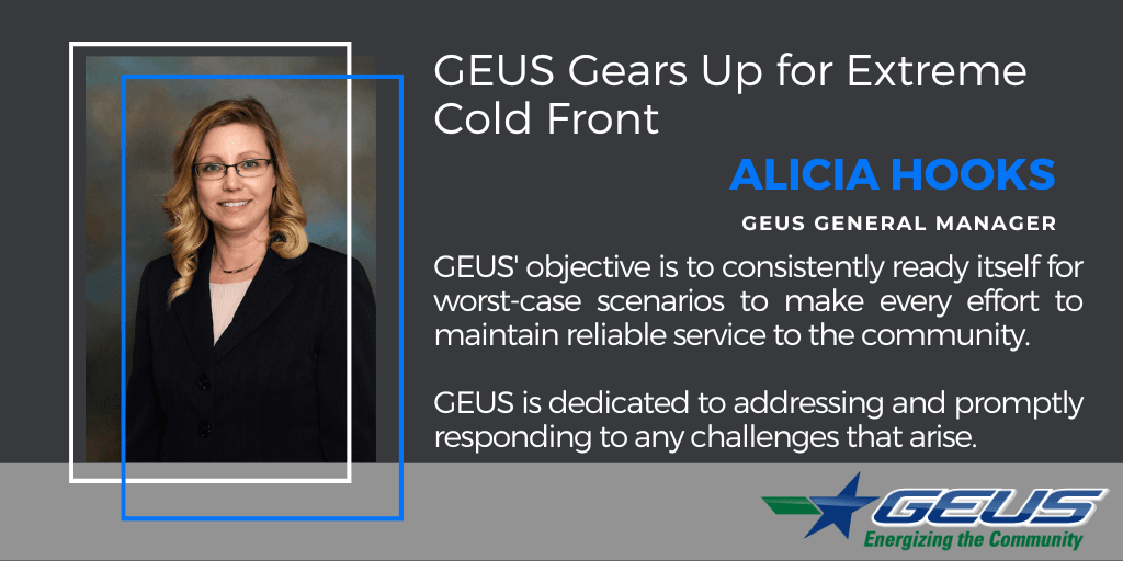 Press Release GEUS Gears Up for Extreme Cold Front 