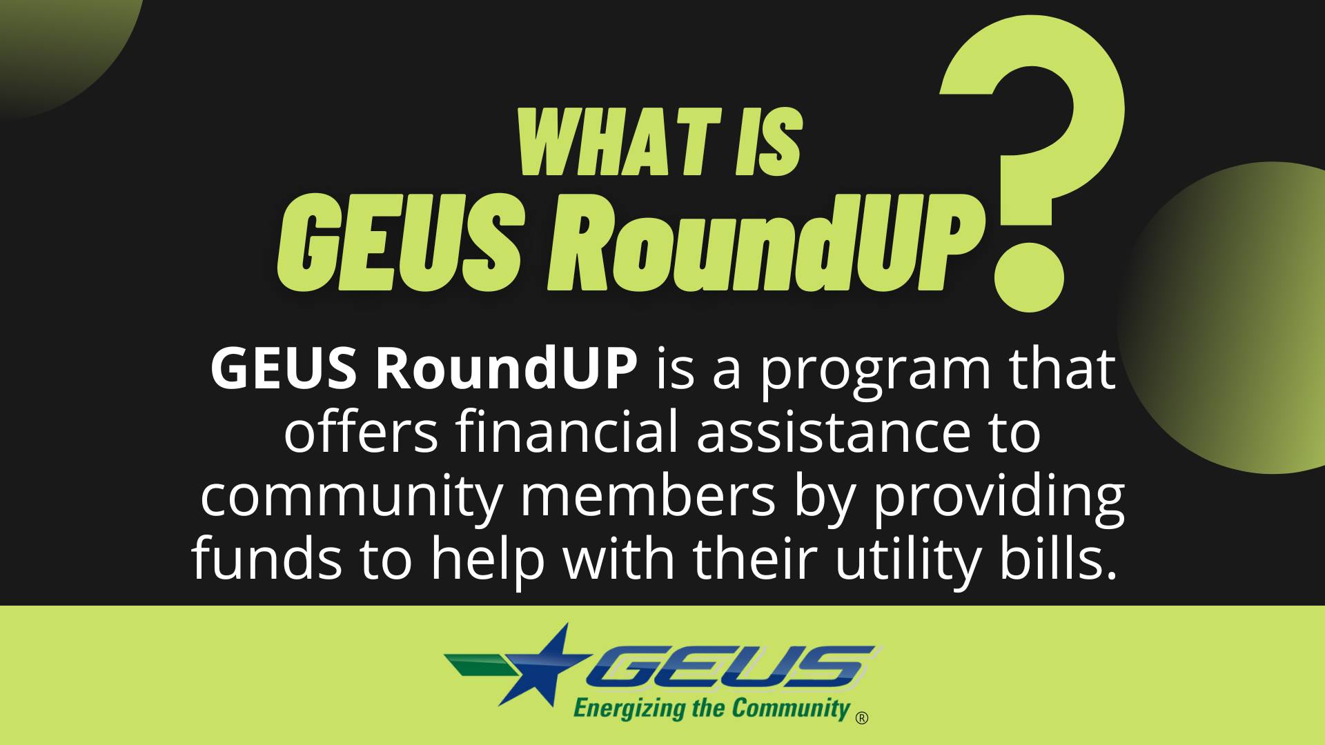 What is GEUS RoundUP?