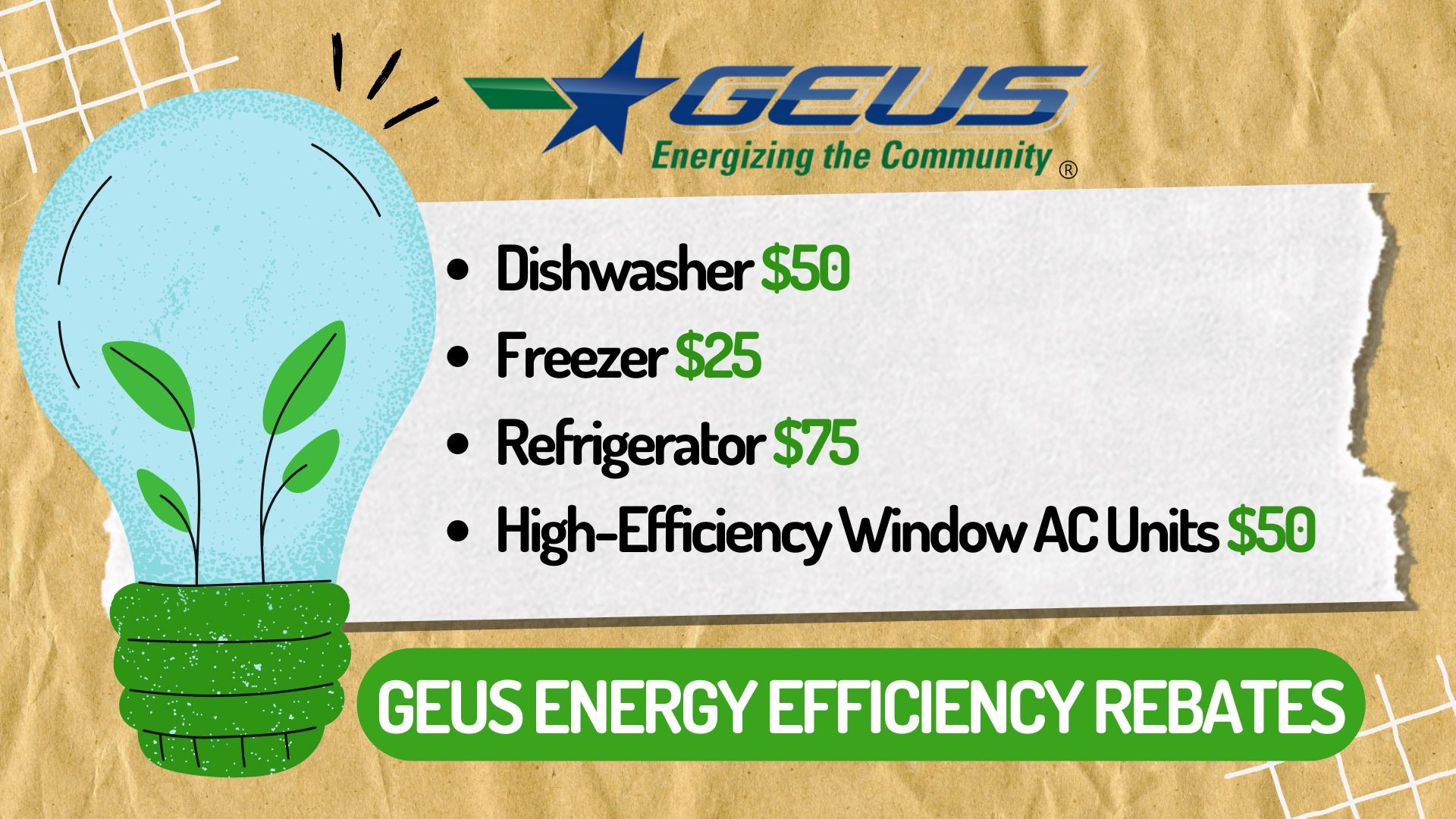 GEUS Energy Efficiency Rebates