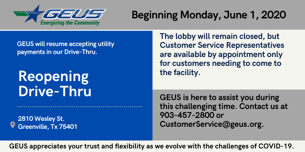 Drive-thru Reopening