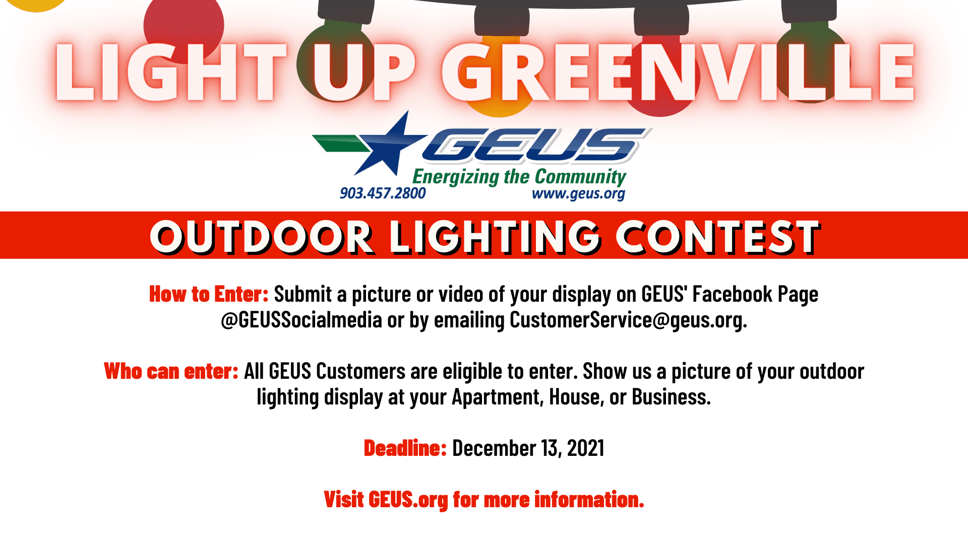 GEUS Annual Lighting Contest